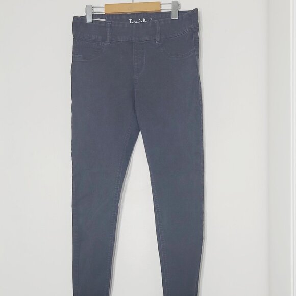 Jeaniologie Women's Black Cotton Blend Regular Rise Jegging Skinny Jean Size 12 - Picture 2 of 13